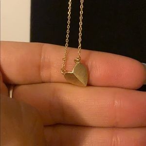 Gold plated heart necklace